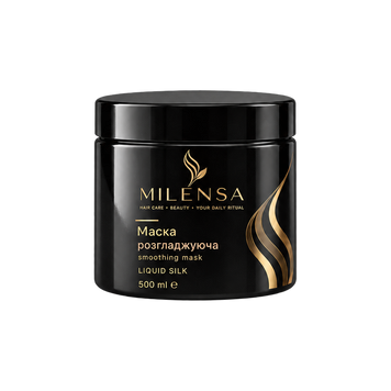 Розгладжуюча маска для волосся Smoothing Hair Mask  Liquid Silk 500 ml ML08 фото