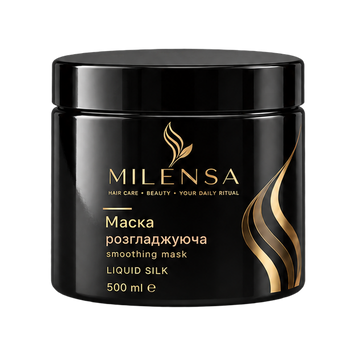 Розгладжуюча маска для волосся Smoothing Hair Mask  Liquid Silk 500 ml ML08 фото